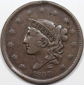 coronet head cent